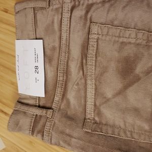 LOFT High waist corduroy skinny pants. SZ6. Light brown